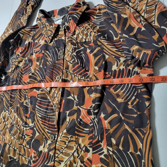 Company Collection Jacket Women's Size 14 1970's Brown Orange Vintage - Picture 5 of 9